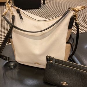 COACH COLOR-BLOCK SHOULDER BAG OR CROSSBODY